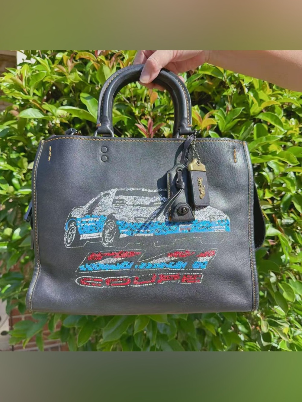 Coach Rogue 30 With Car Motif 58151 - Picture 2 of 13